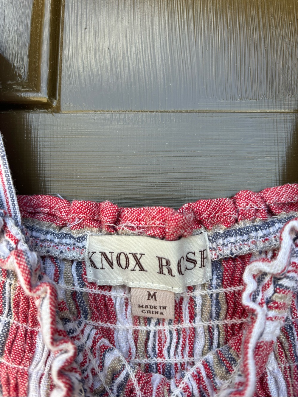 Knox Rose Striped Maxi Dress with Smocked Bodice - Picture 5 of 5